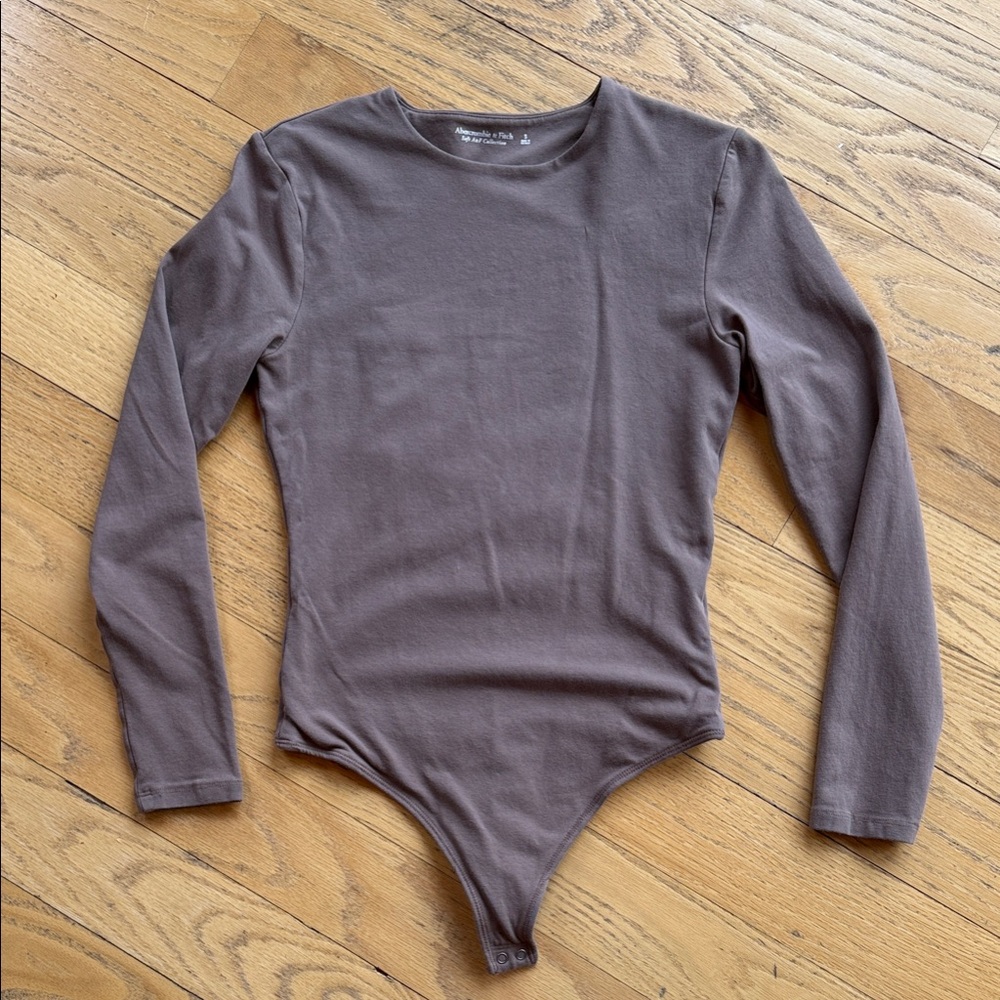Light Brown Long Sleeve Bodysuit